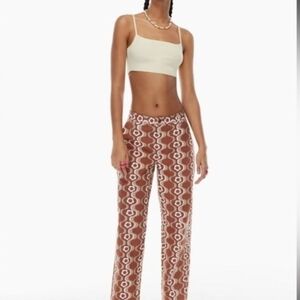 Sunday Best Geometric Brown and Cream Pants